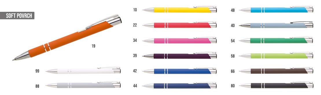 pogumovaná reklamní propiska Alba touch pogumovaná reklamní propiska